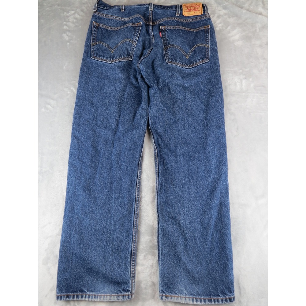 Levi's 505 Regular Fit‎ Jeans Mens W38 L32 Medium Wash Denim Cotton Blue - Picture 3 of 9